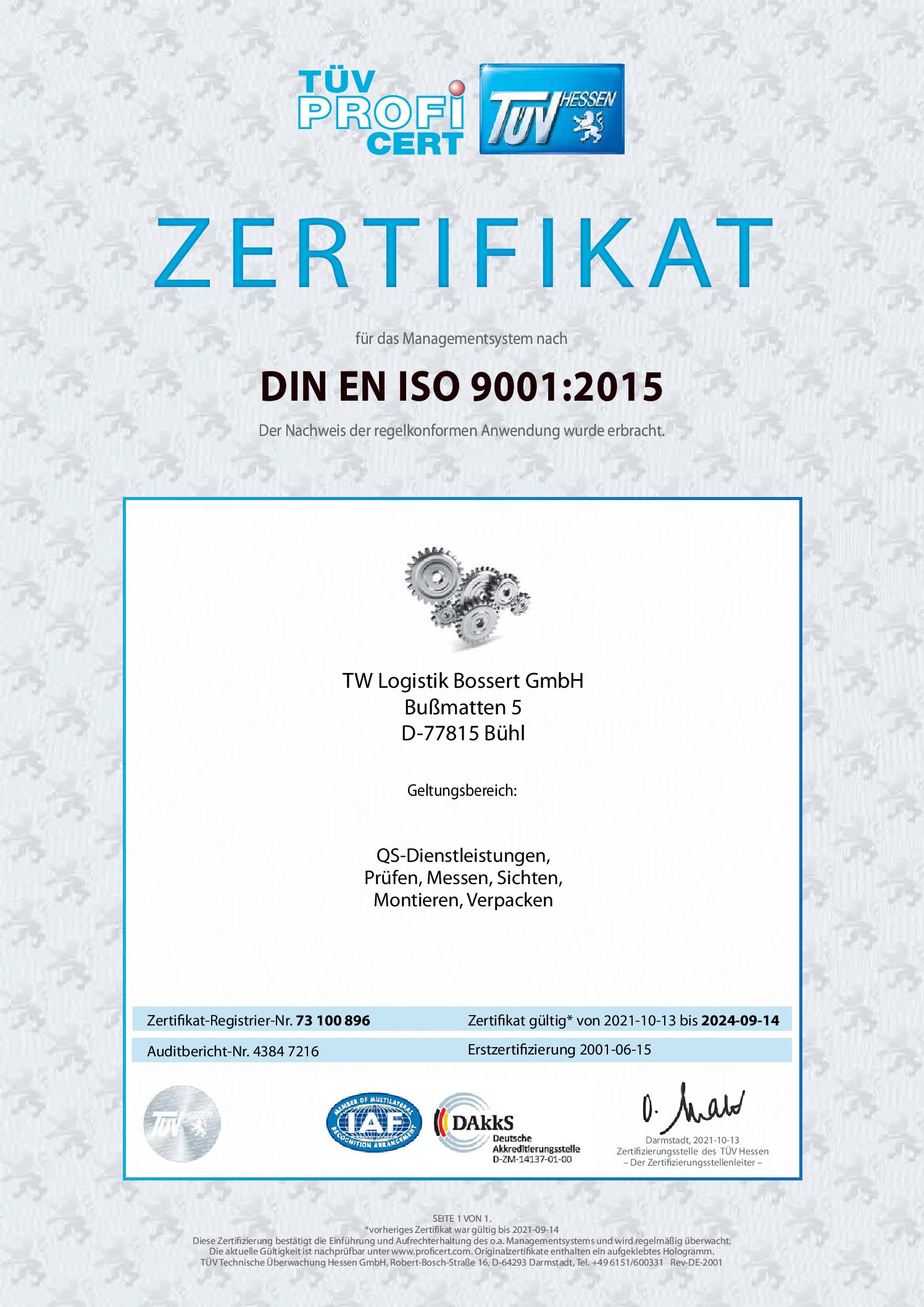Zertifikat